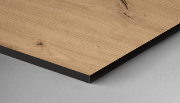 Blat de lucru laminat compact miez negru EGGER - Stejar salbatic natur – H1318 (4100 x 650 mm)