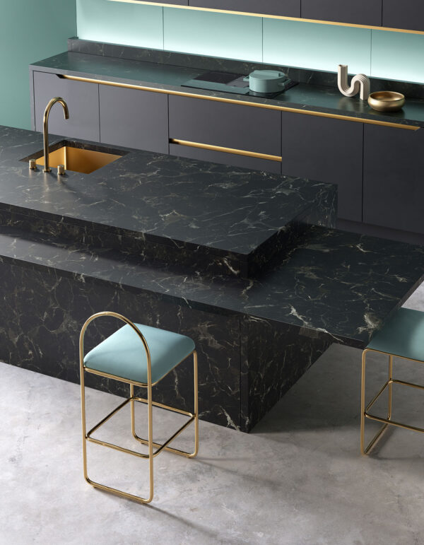 Blat de bucatarie compact laminat Krono Slim Line - Galaxus K553 (4100x650mm) - imagine 3