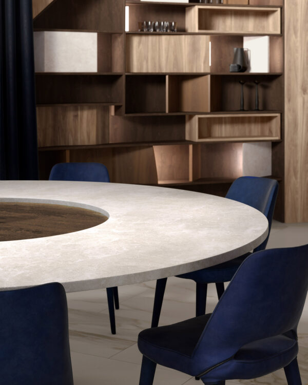Blat de bucatarie compact laminat Krono Slim Line - Cream Navona K367 (4100x1300mm) - imagine 3