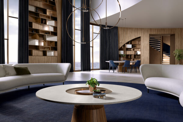 Blat de bucatarie compact laminat Krono Slim Line - Cream Navona K367 (4100x1300mm) - imagine 4