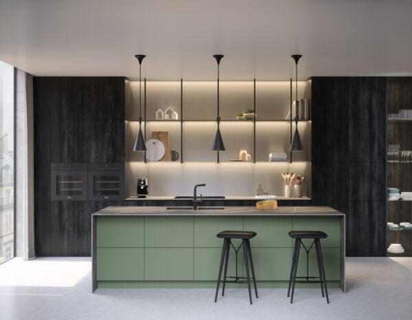 Blat de bucatarie compact laminat Krono Slim Line - Pietra Belvedere K595 (4100x650 mm) - imagine 2